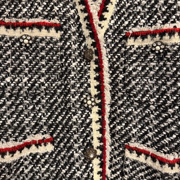 Zara Tweed Jacket Blazer - Picture 7 of 8